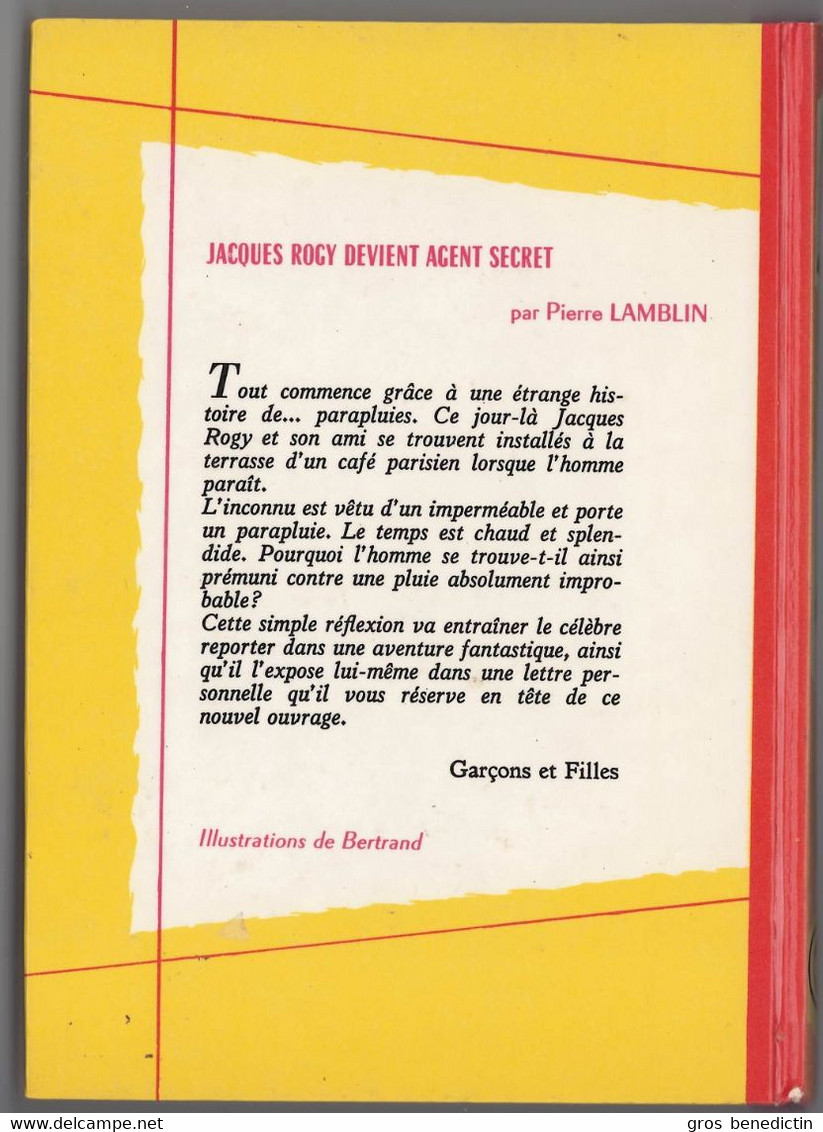 G.P. Spirale N°167 - Pierre Lamblin - "Jacques Rogy Devient Agent Secret" - 1971 - #Ben&Spi&Rogy - Collection Spirale