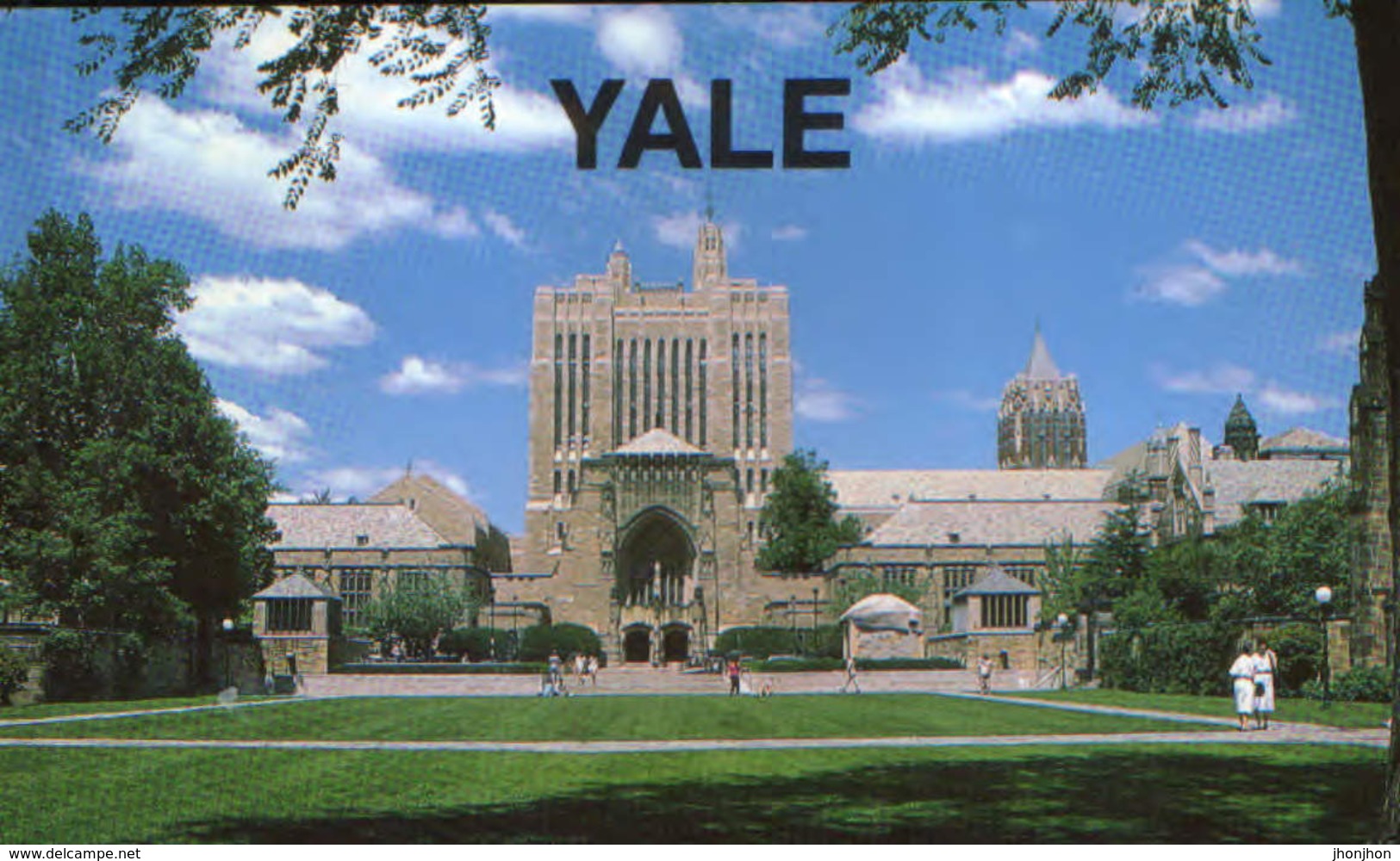 USA  - Postcard Unused  - New Haven - Yale University - View Of Yale's Cross Campus With Sterling Memorial Library - New Haven