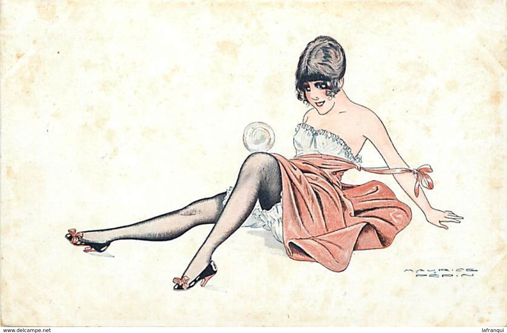 Themes Div-ref CC697- Illustrateurs -femmes -illustrateur  Maurice Pepin -femme Et  Bulles De Savon  - - Pepin