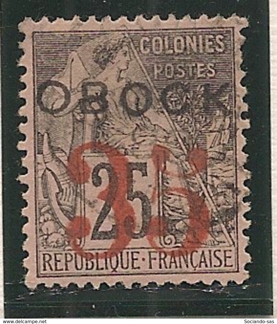 Obock - 1892 - N°Yv. 29 - Alphée Dubois 35 Sur 25c Noir Sur Rose - Oblitéré / Used - Gebraucht