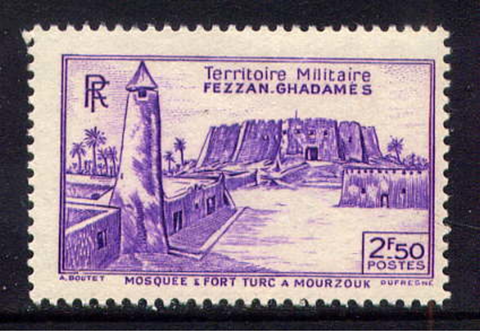 FEZZAN - 33** - MOSQUEE ET FORT TURC A MOURZOUK - Unused Stamps