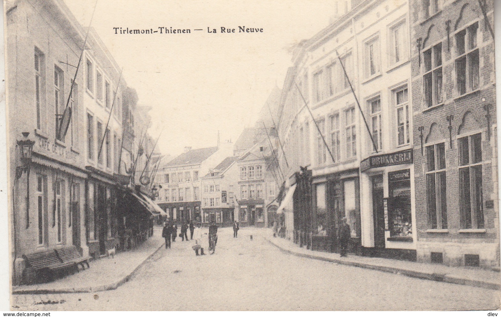 Thienen - Tienen - De Nieuwstraat - Geanimeerd - Uitg.  S. D. Brussel - Tienen