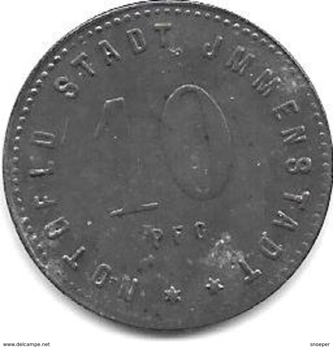 *notgeld Immenstadt 10 Pfennig  1919  Zn Notgeld   6658.3 /  F227.3 - Autres & Non Classés