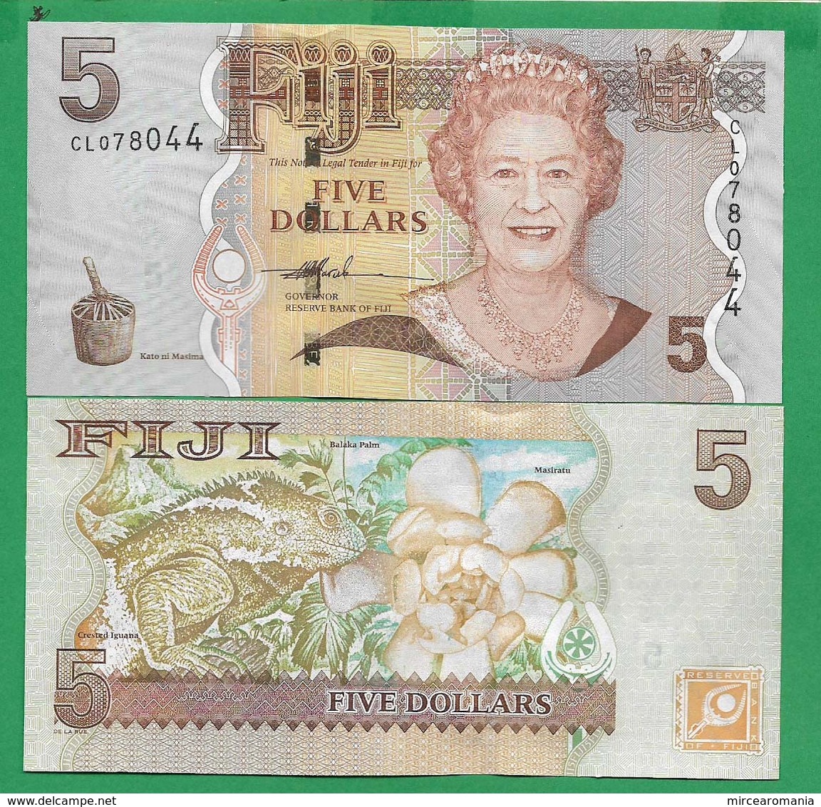 FIJI - 5 DOLLARS - 2007 -  UNC - Fiji