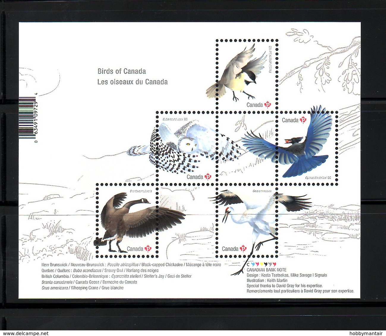 CANADA, 2018,BIRDS -III, M/S,  MNH**, - Autres & Non Classés