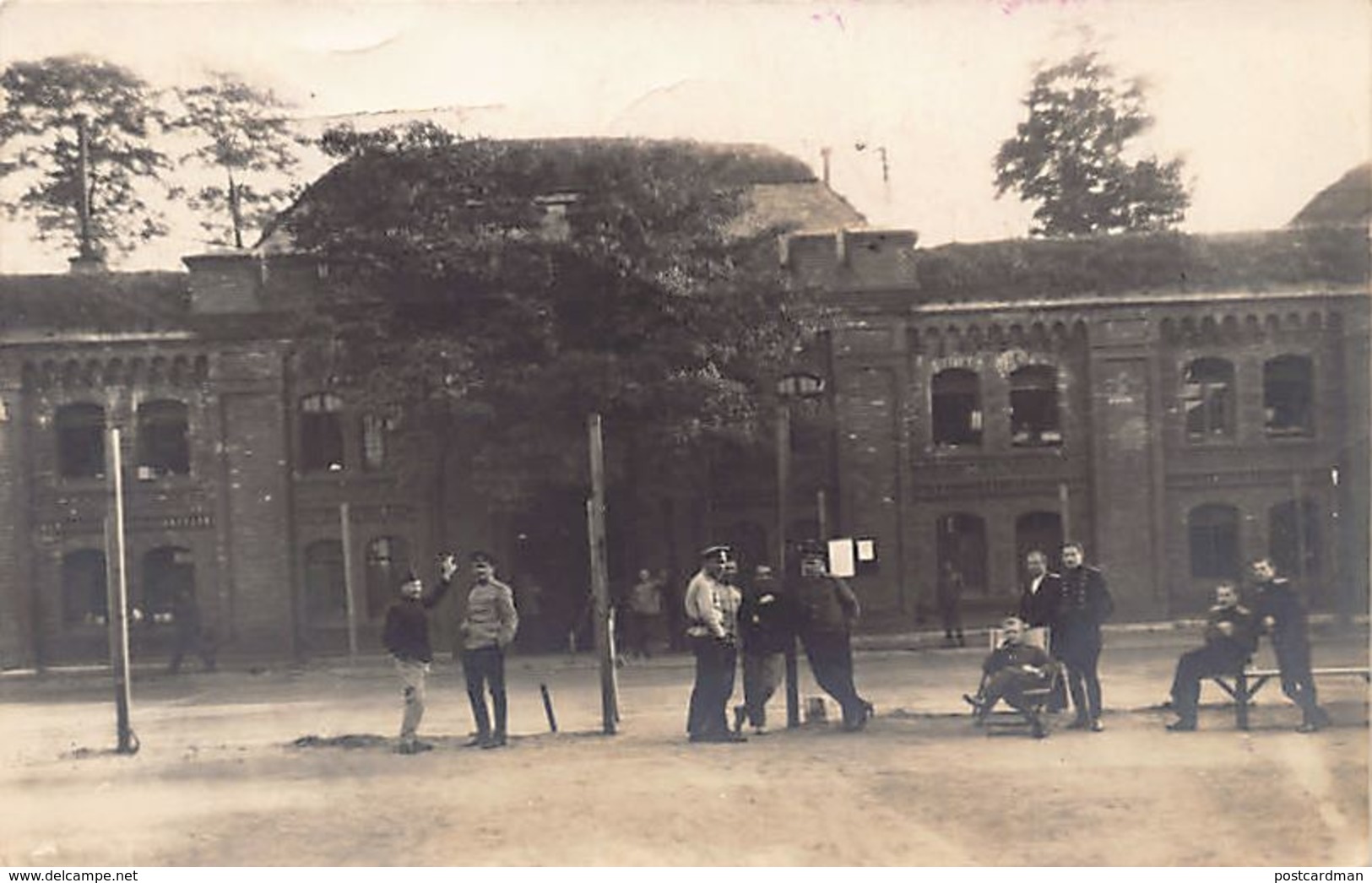 MAGDEBURG - Offiziergefangenenlager - Jahr 1918 - FOTO KARTE. - Magdeburg