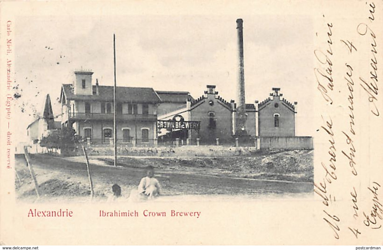 Egypt - ALEXANDRIA - Ibrahimieh Crown Brewery - Publ. Carlo Mieli. - Alexandria