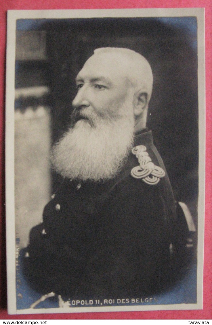 LEOPOLD II ROI DES BELGES - Photo Dos Simple - Königshäuser