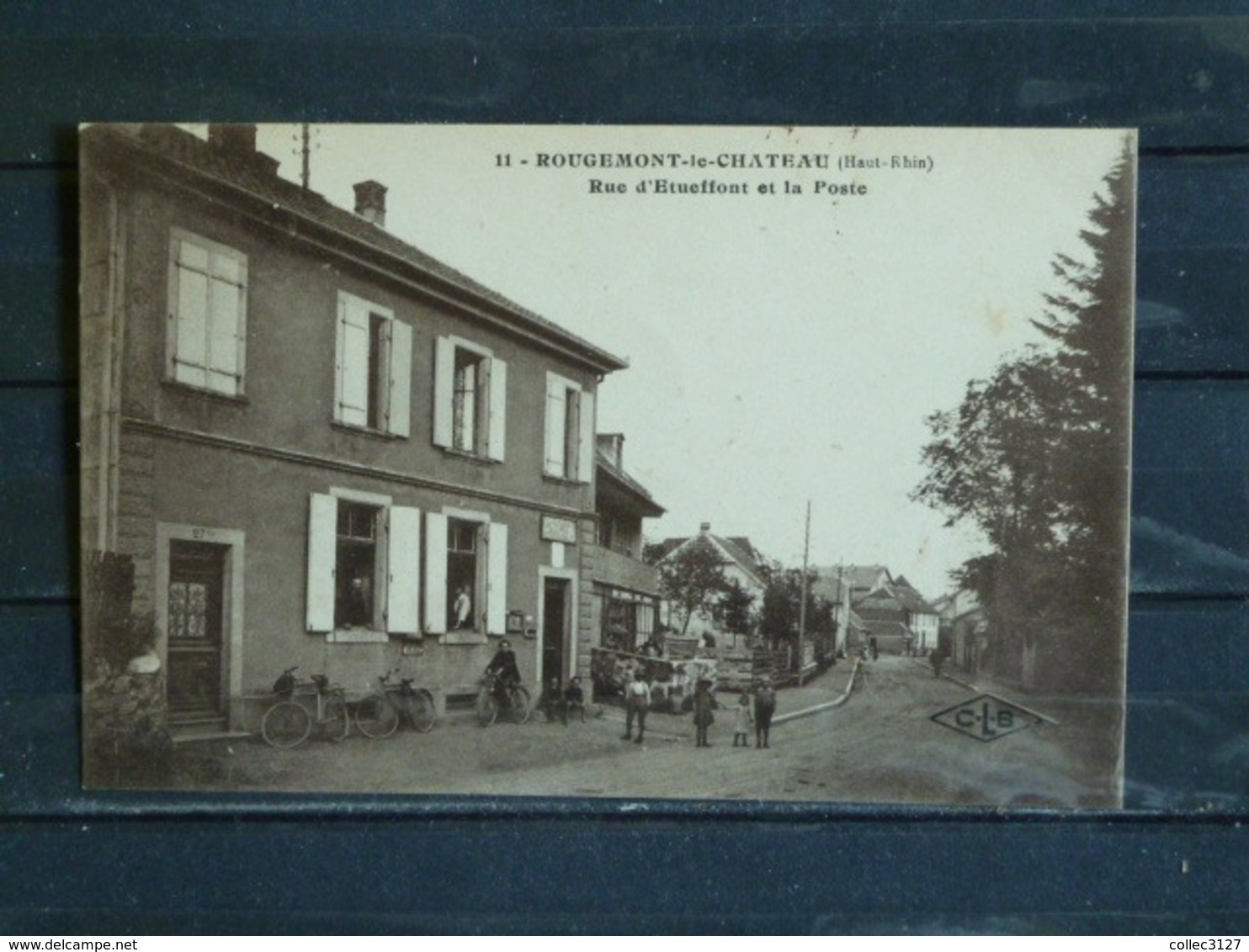 Z27 - 90 - Rougemont Le Chateau - Rue D'Etueffont Et La Poste - 1921 - Rougemont-le-Château