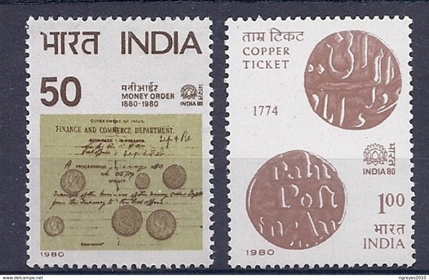 190031844    INDIA  YVERT    Nº  607/8  **/MNH - Unused Stamps