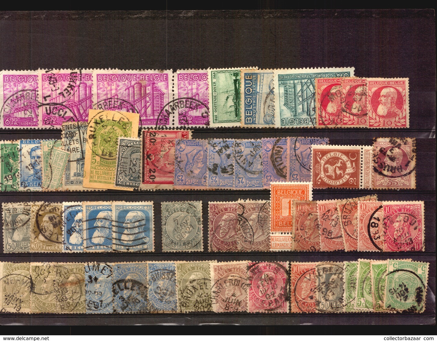 O/Used-Belgique BELGIUM LOT COLLECTION BALANCE LOT OF STAMPS 4 IMAGES (Zn-104) - Collections