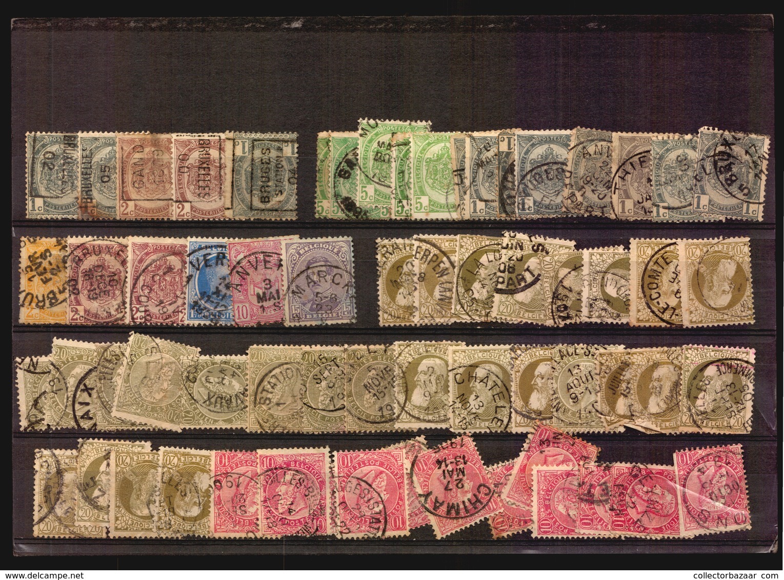 O/Used-Belgique BELGIUM LOT COLLECTION BALANCE LOT OF STAMPS 4 IMAGES (Zn-104) - Collezioni