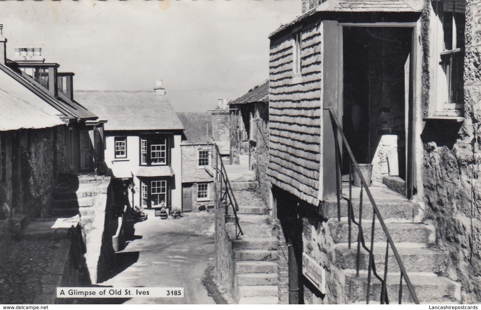 Postcard A Glimpse Of Old St Ives RP PU 1963 My Ref  B13628 - St.Ives