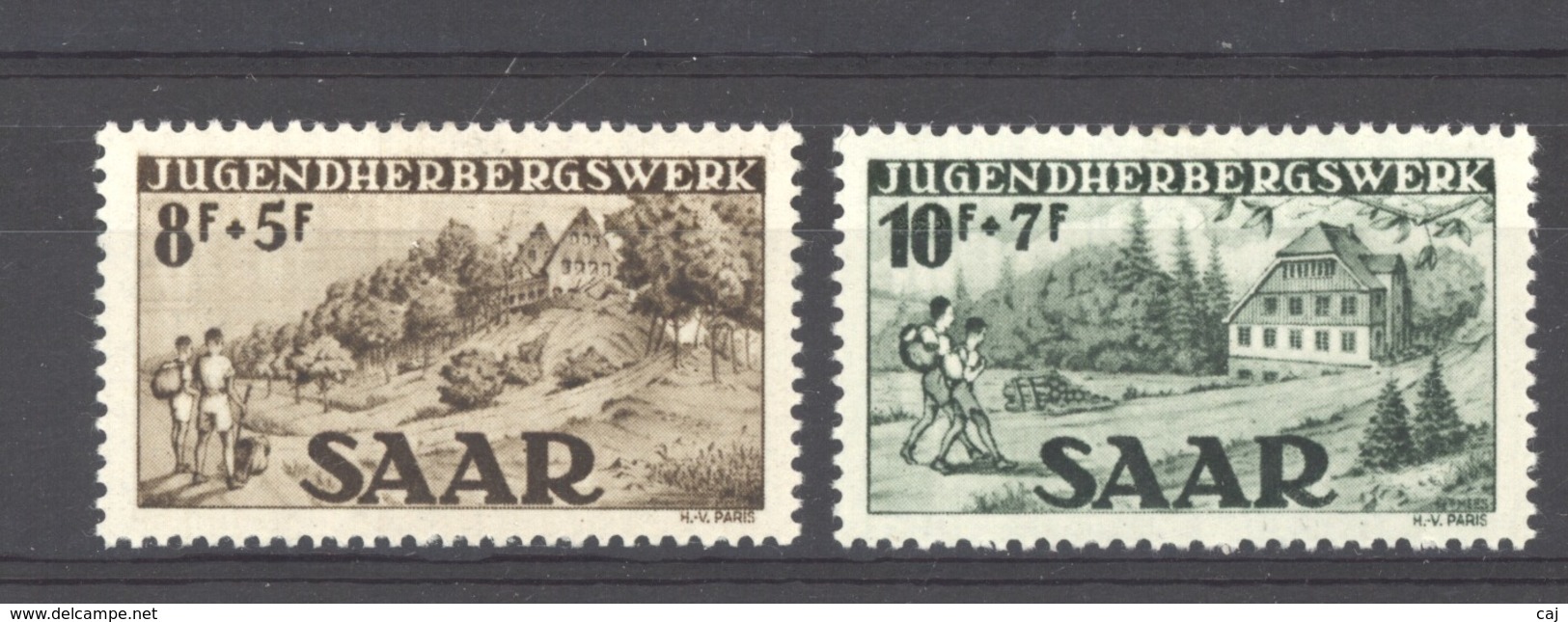 Sarre  :  Yv  250-51  * - Unused Stamps