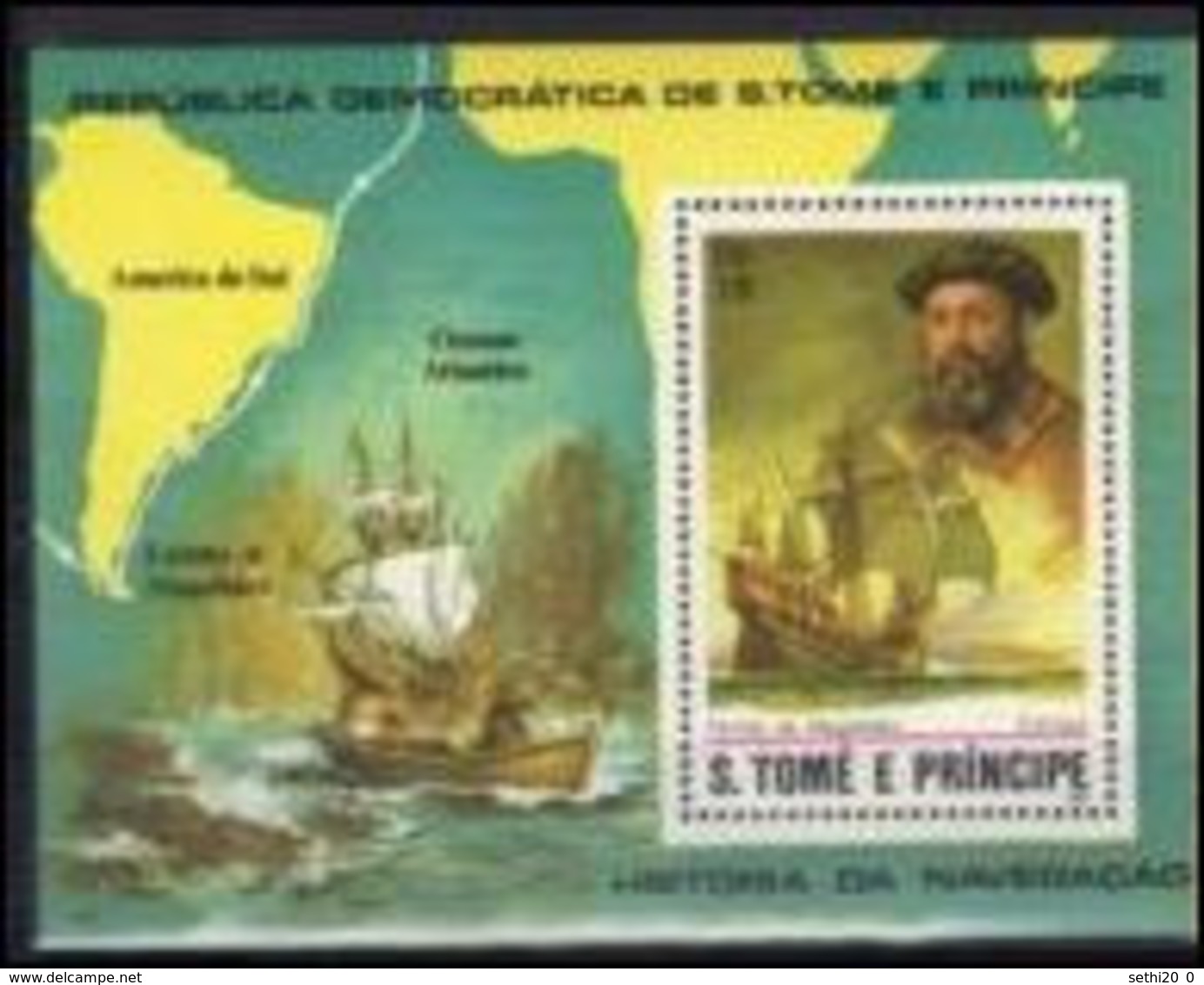 Saint Thomas 1982 Boat Bateau Fernando De MAGELLAN MNH - Autres (Mer)