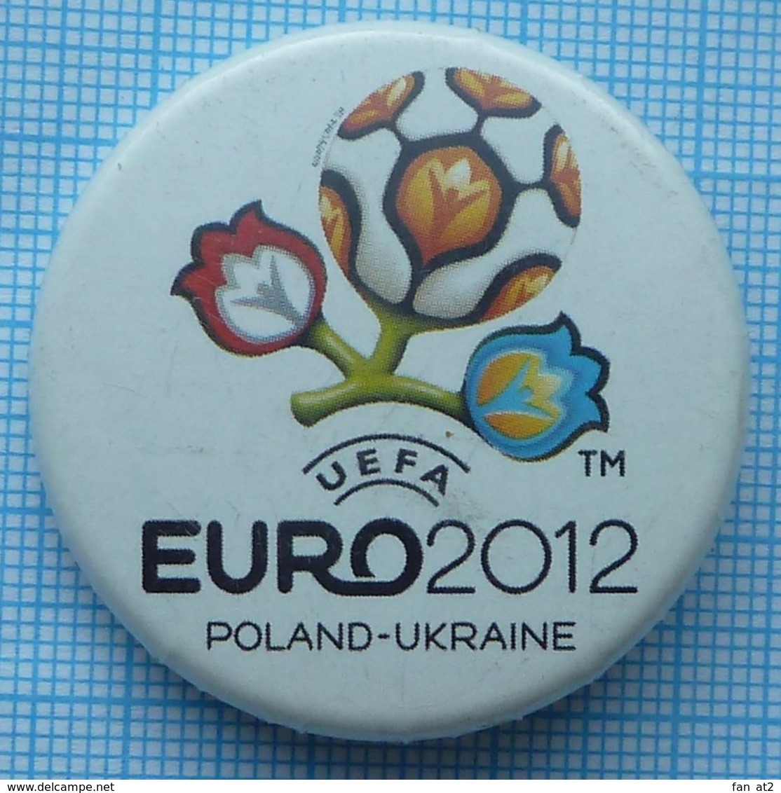 UKRAINE / Badge / POLAND / Pin. Football. Europe Championship. UEFA . EURO 2012. - Football