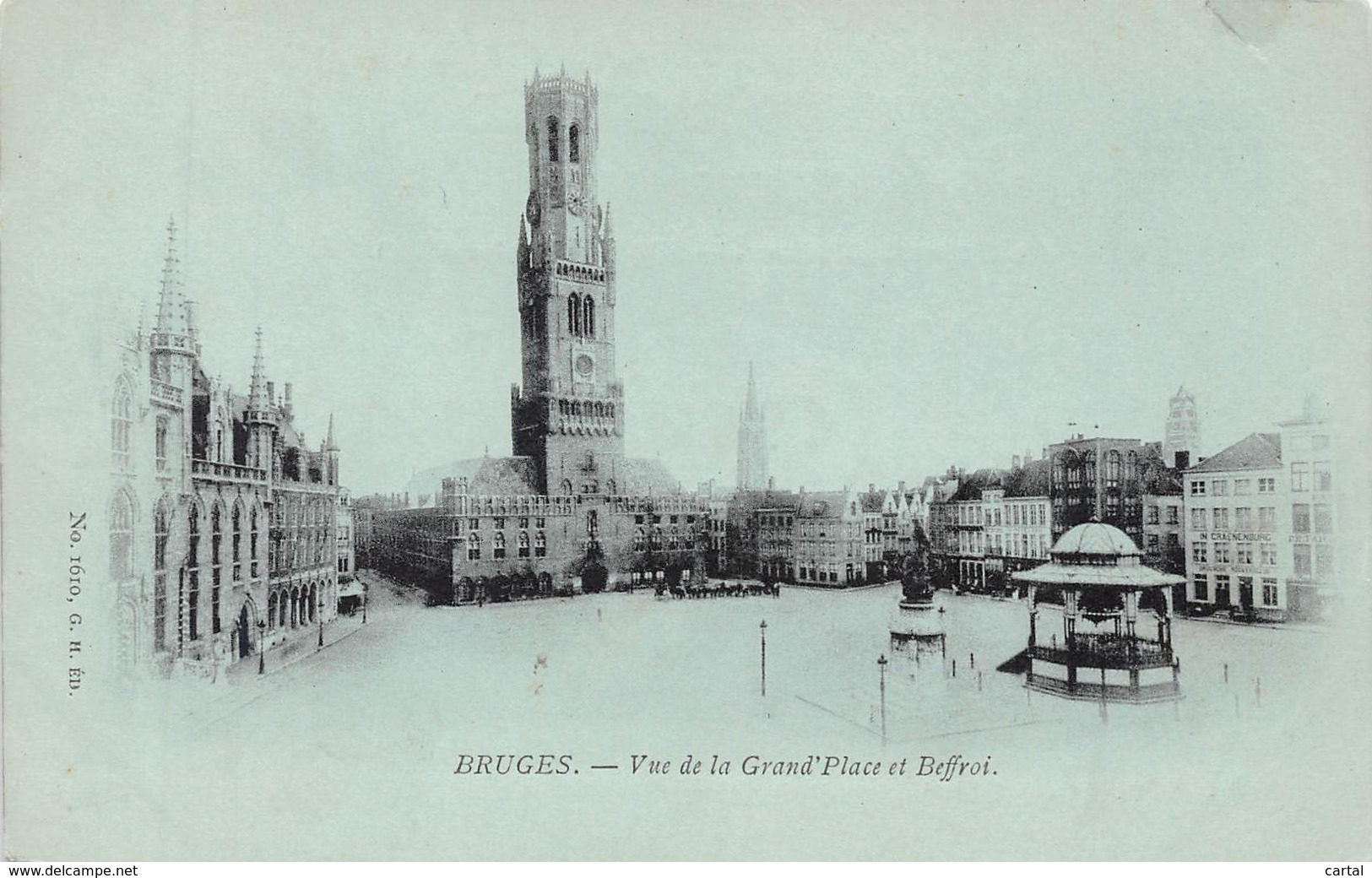 BRUGES - Vue De La Grand'Place Et Beffroi - Brugge