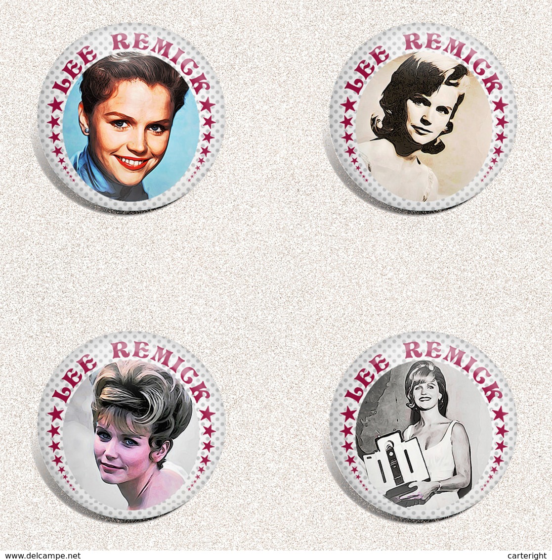 LEE REMICK Movie Film Fan ART BADGE BUTTON PIN SET 1 (1inch/25mm Diameter) 105 X - Films