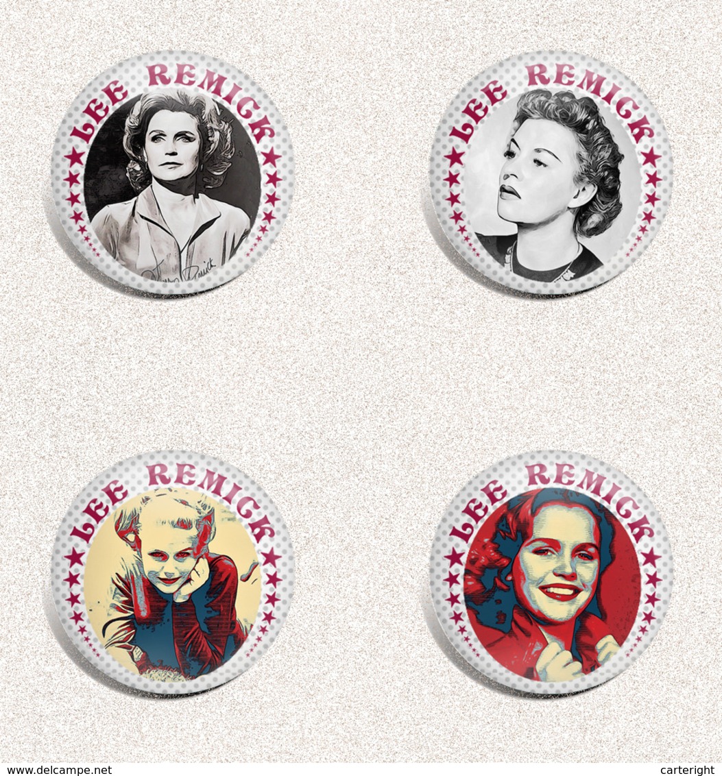 LEE REMICK Movie Film Fan ART BADGE BUTTON PIN SET 1 (1inch/25mm Diameter) 105 X - Filmmanie