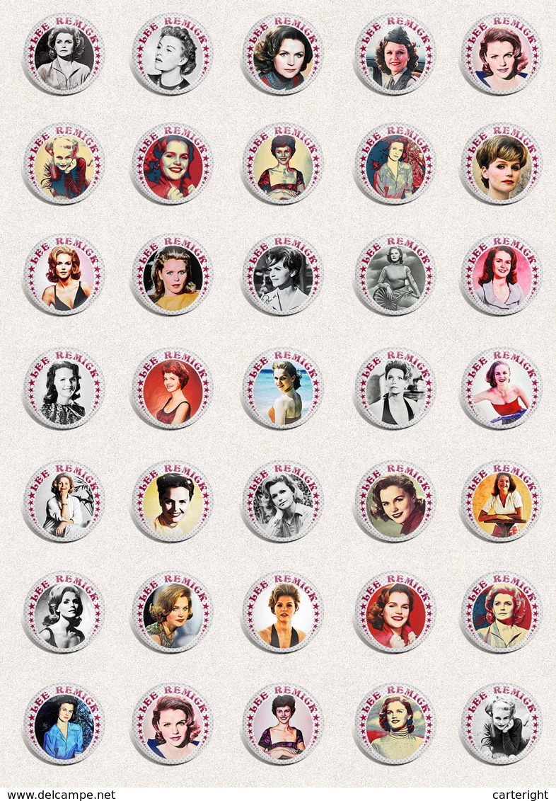 LEE REMICK Movie Film Fan ART BADGE BUTTON PIN SET 1 (1inch/25mm Diameter) 105 X - Filmmanie