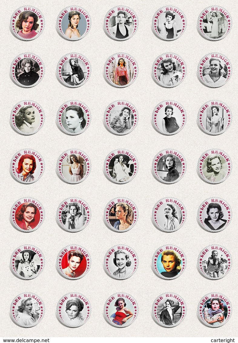 LEE REMICK movie film fan ART BADGE BUTTON PIN SET 1 (1inch/25mm diameter) 105 X