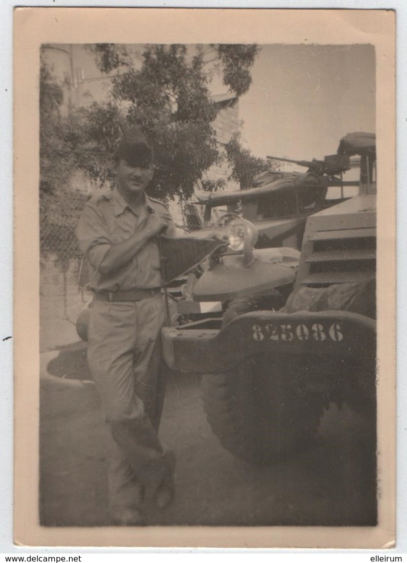 MILITARIA. GUERRE D'ALGERIE. PHOTO. TAZMALT ? HALF-TRACK. - Guerre, Militaire