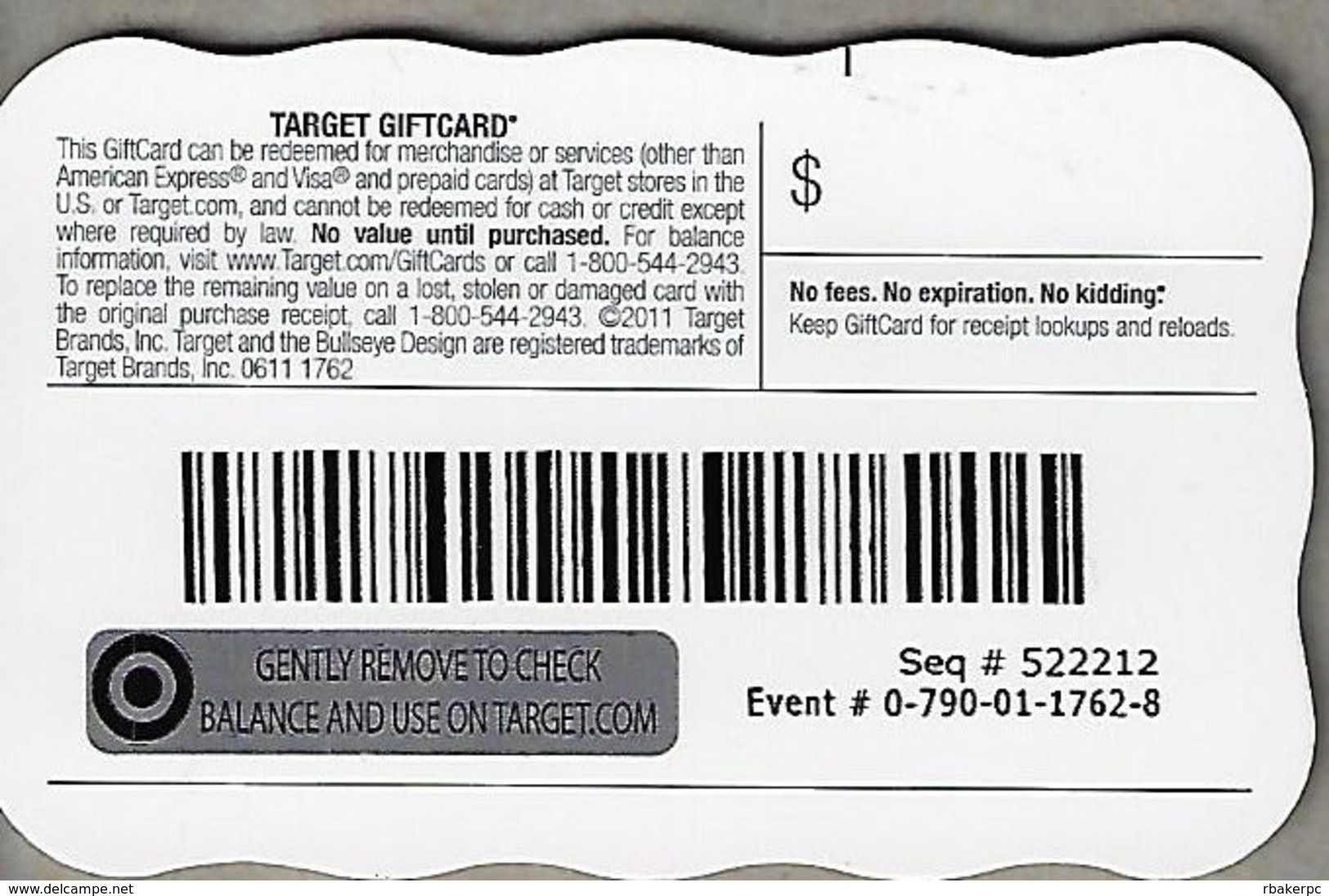 Target Gift Card - Unique Shape - Gift Cards