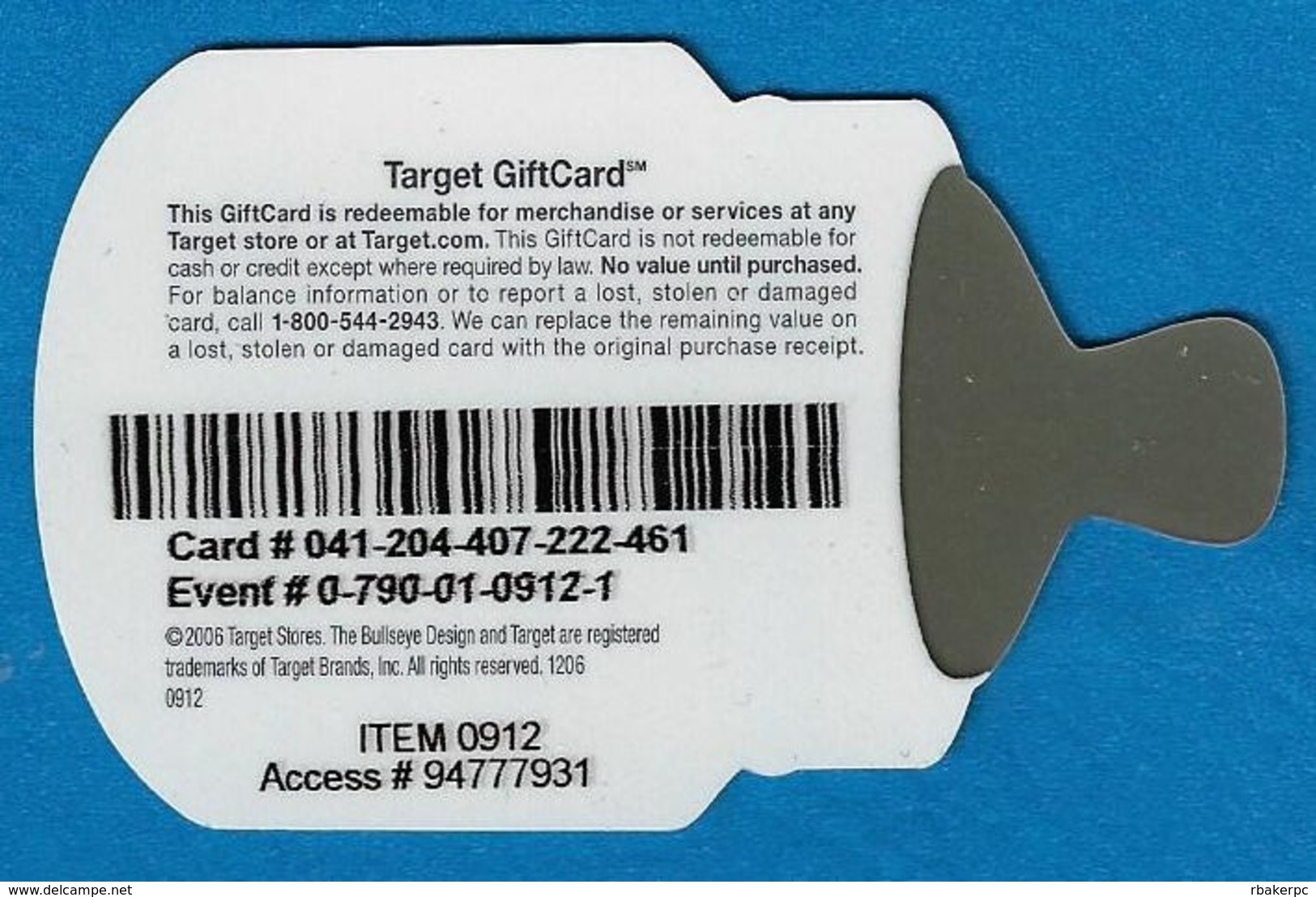 Target Gift Card - Unique Shape - Gift Cards