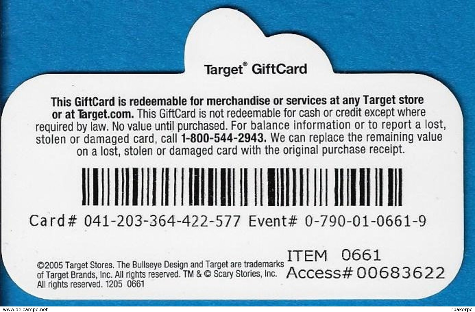 Target Gift Card - Unique Shape - Gift Cards