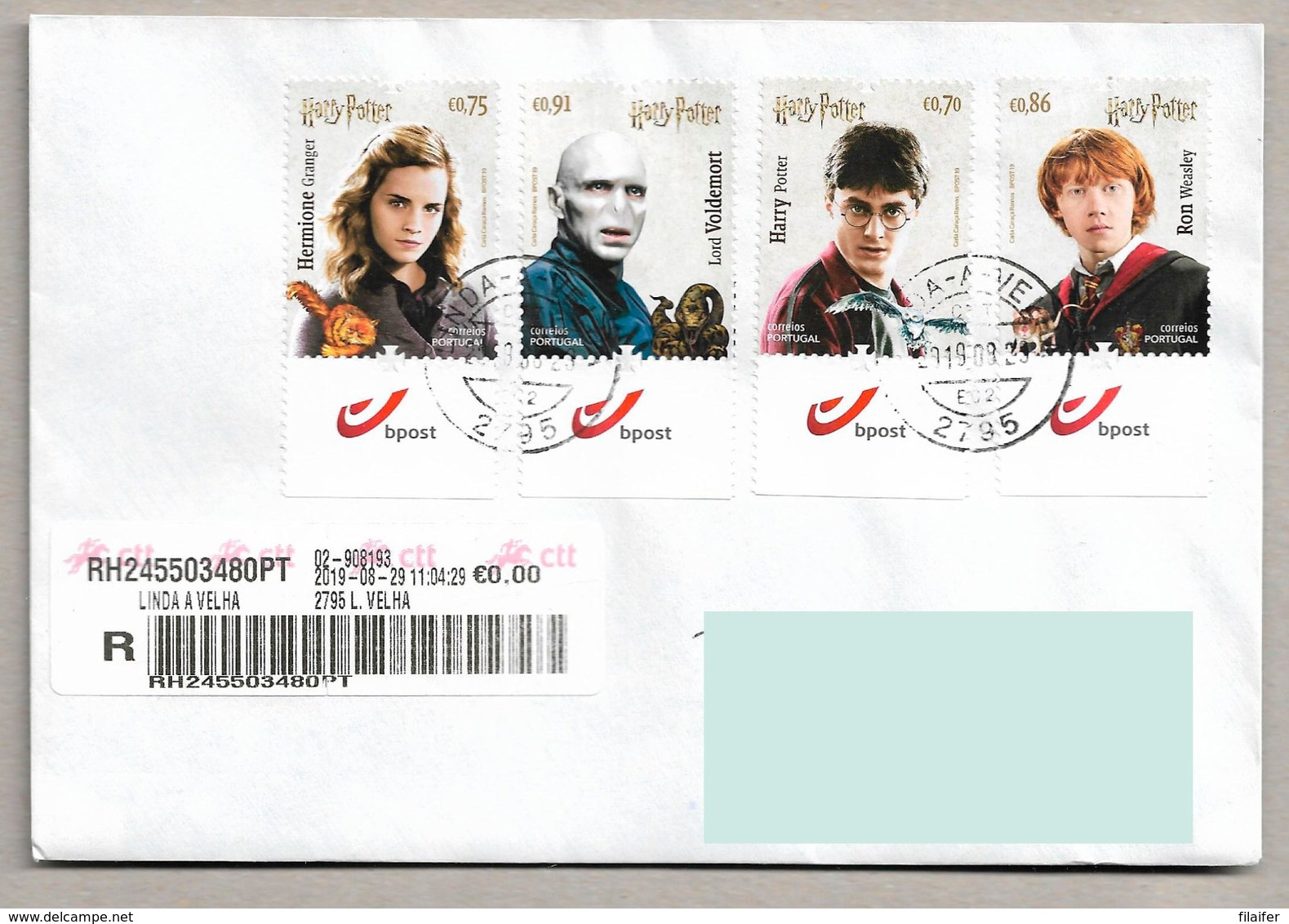 Portugal Stamps - Harry Potter - Used - Usado