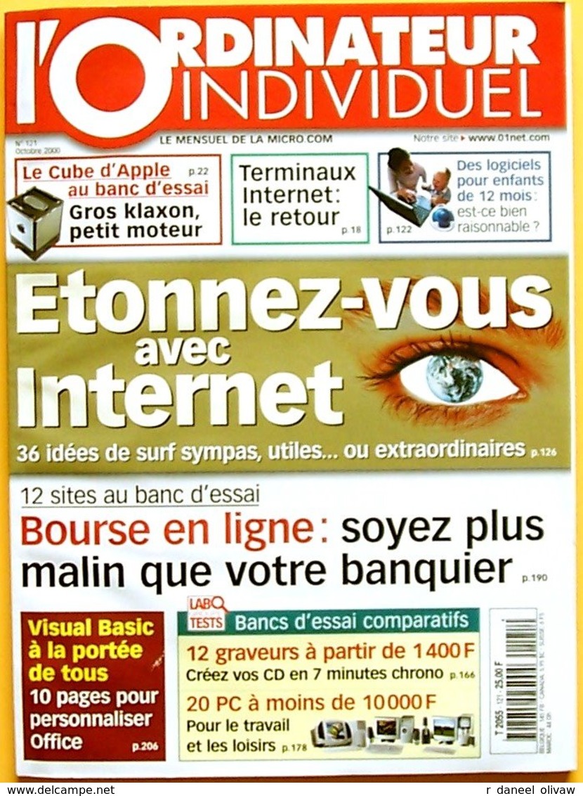 L'Ordinateur Individuel N° 121 - Octobre 2000 (BE+) - Informatik