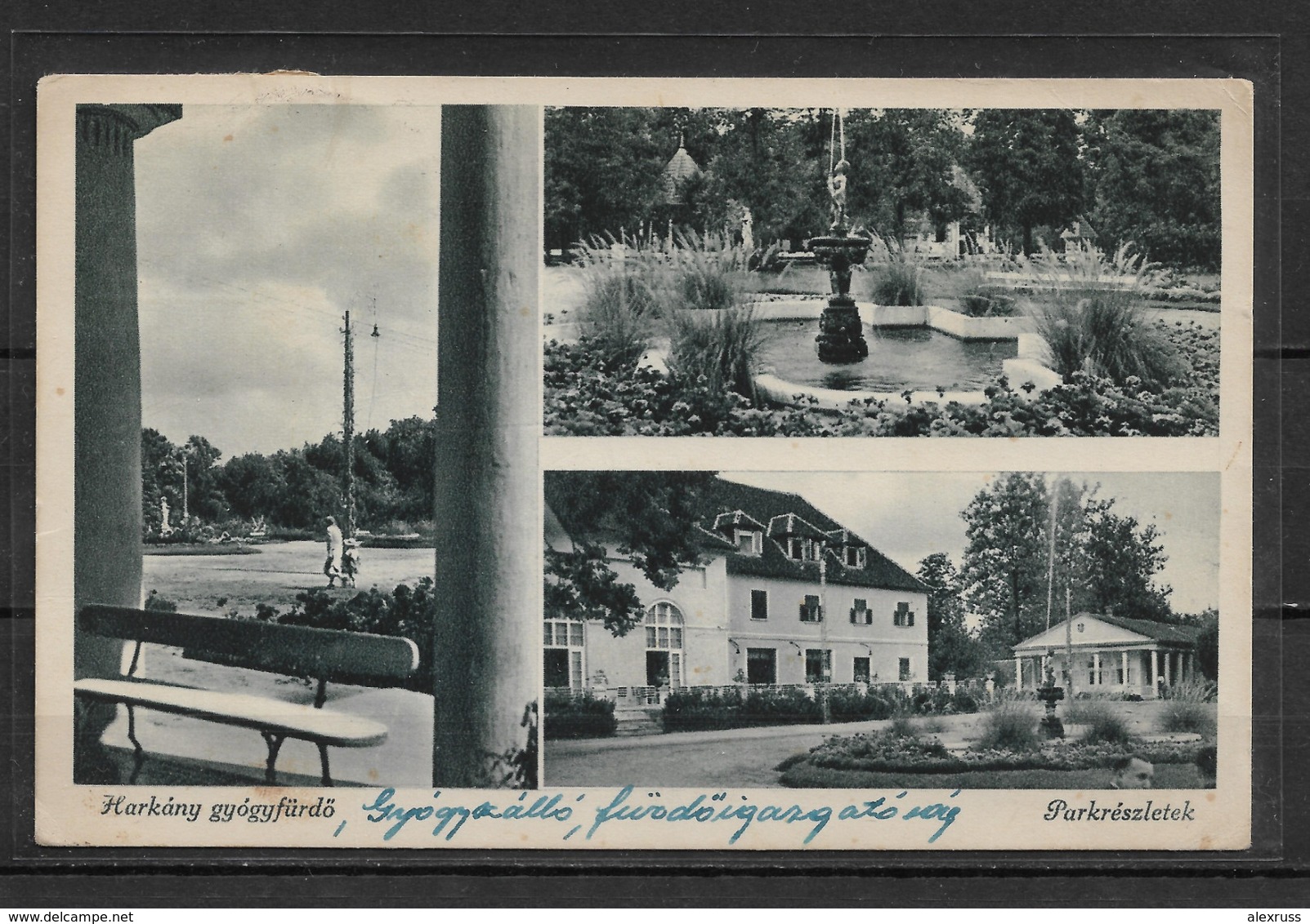 Postcard Hungary Park Reszletek, Vintage With Stamp ,VF Used In 1938 !! (RN-9) - Hungary