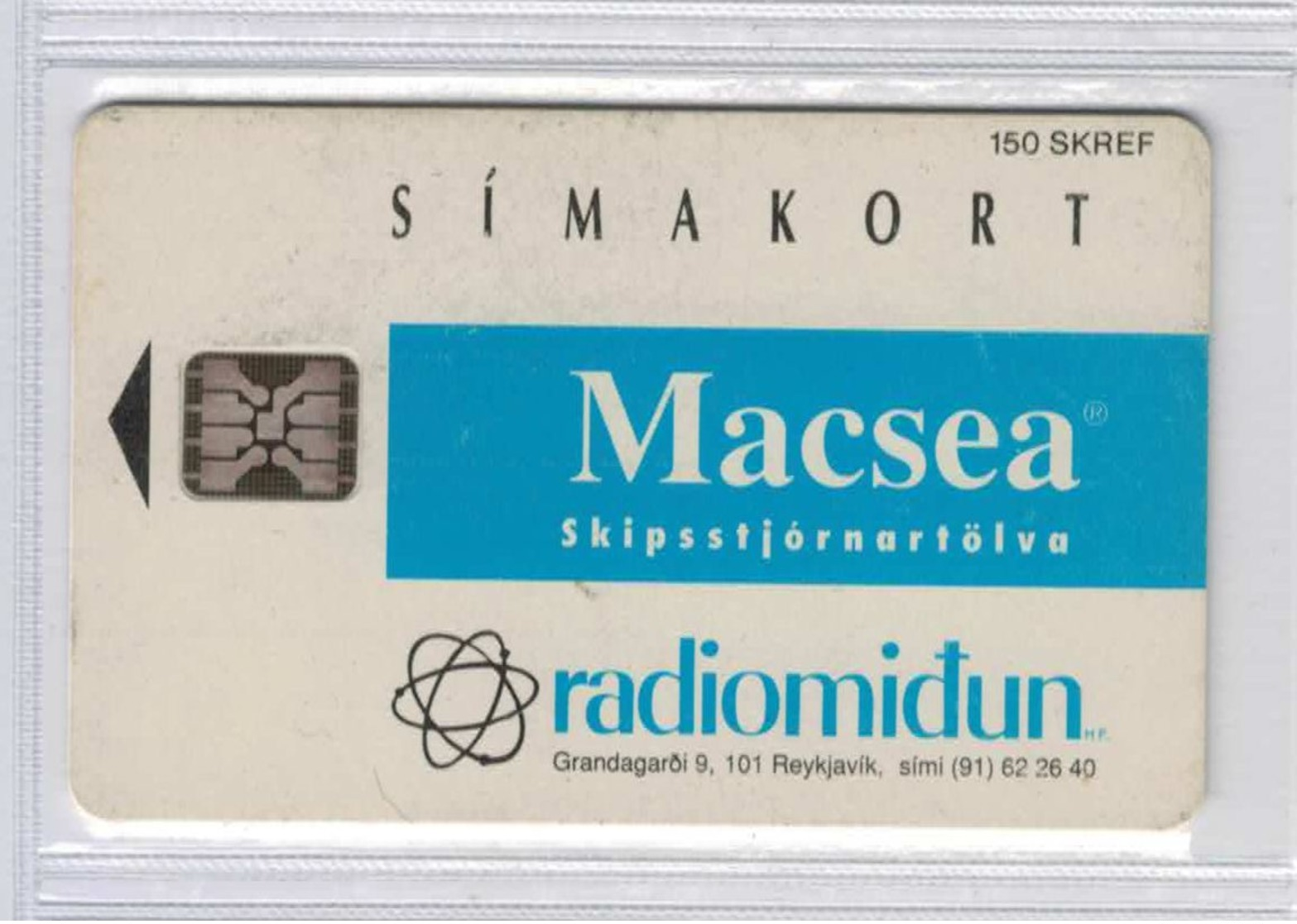 Macsea - Radiomictun - Verso Coca Cola  - Voir Scans - Islande