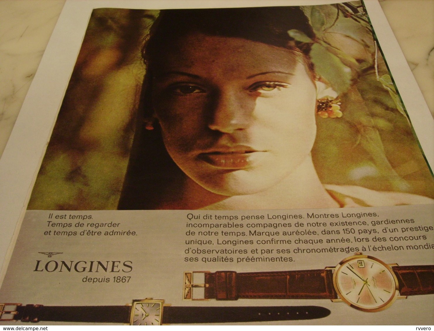 ANCIENNE PUBLICITE   MONTRE LONGINES 1964 - Autres & Non Classés