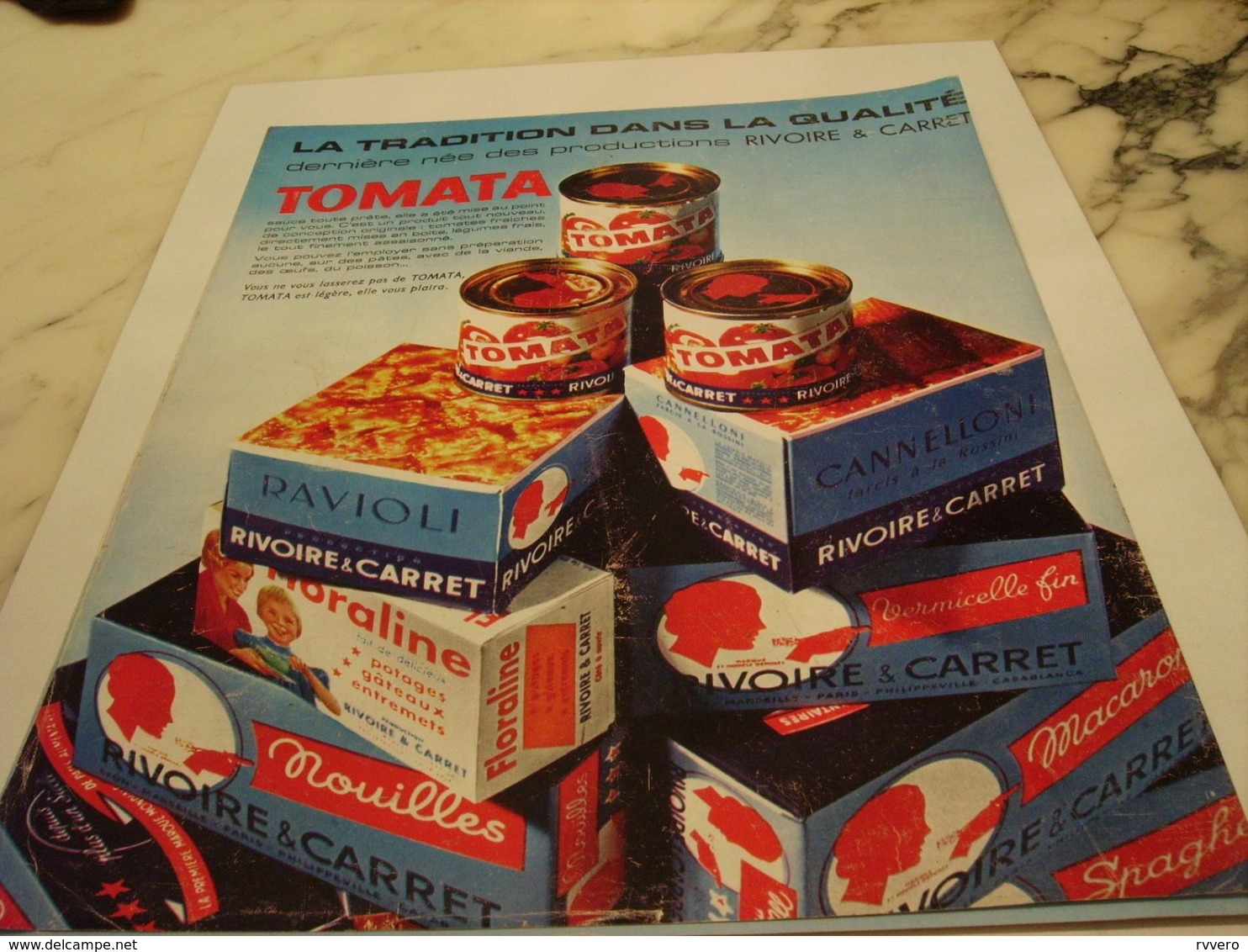 ANCIENNE PUBLICITE TOMATA DE RIVOIRE ET CARRET 1964 - Affiches