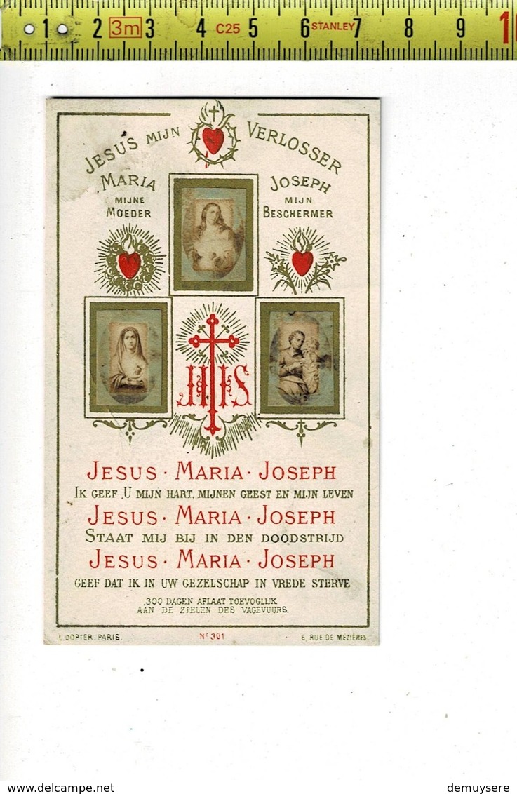 KL 10121 - JEZUS MIJN VERLOSSER - JESUS MARIA JOSEPH - Images Religieuses