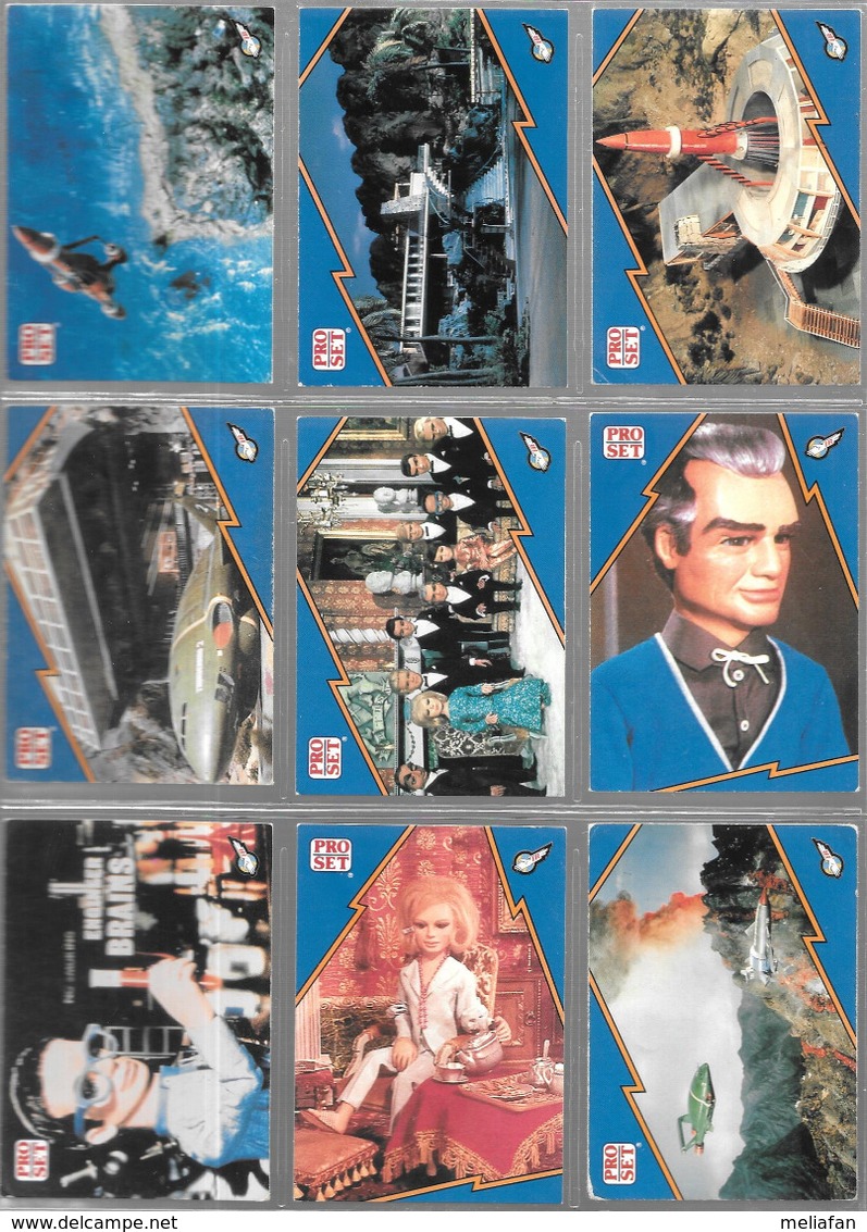 BF44 - SERIE COMPLETE 100 CARTES PROSET - THUNDERBIRDS - LES SENTINELLES DE L'AIR - Autres & Non Classés