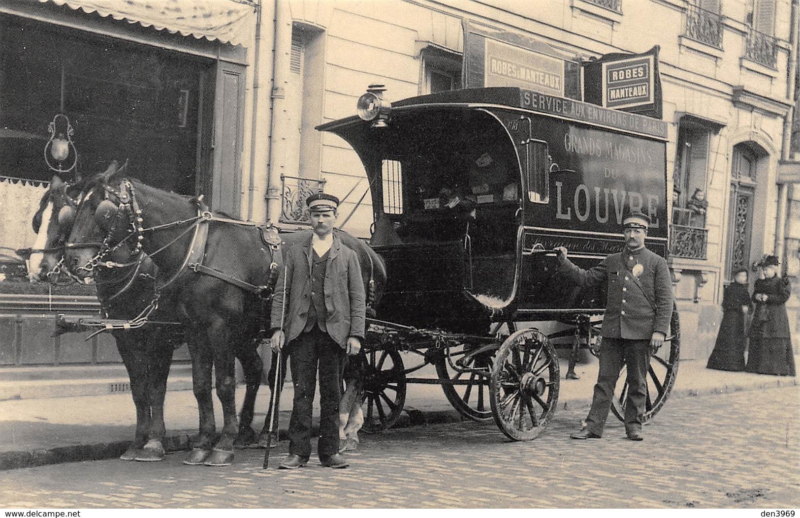 PARIS - Diligence Grands Magasins Du Louvre - Service Aux Environs De Paris - Chevaux - Cecodi N'P29 - Lotti, Serie, Collezioni