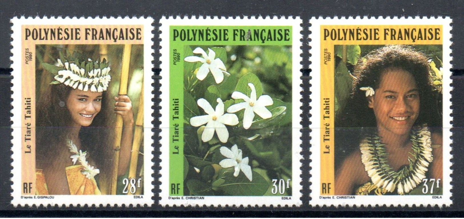 POLYNESIE - YT N° 371 à 373 - Neufs ** - MNH - Cote: 3,15 € - Neufs