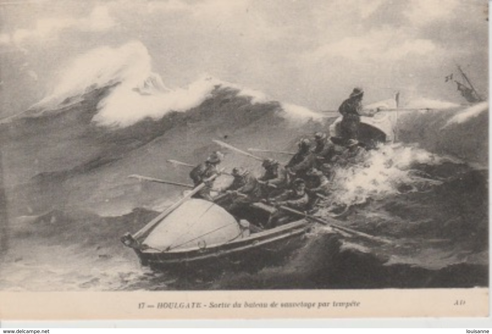 19 / 9 / 3. -  HOULGATE  ( 14 ). SORTIE  DU  BATEAU  DE  SAUVETAGE  PAR  TEMPÊTE - Houlgate