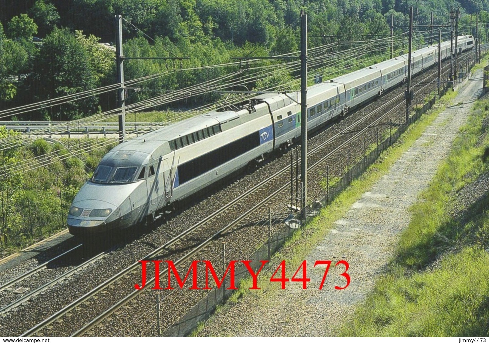 CPM - Le TGV - R. Rame 4501 " Jean Giono " Milano-Centrale, Paris-Lyon, Passe à Orelle-Prémont (73) Photo R. GIBIAT - Trains