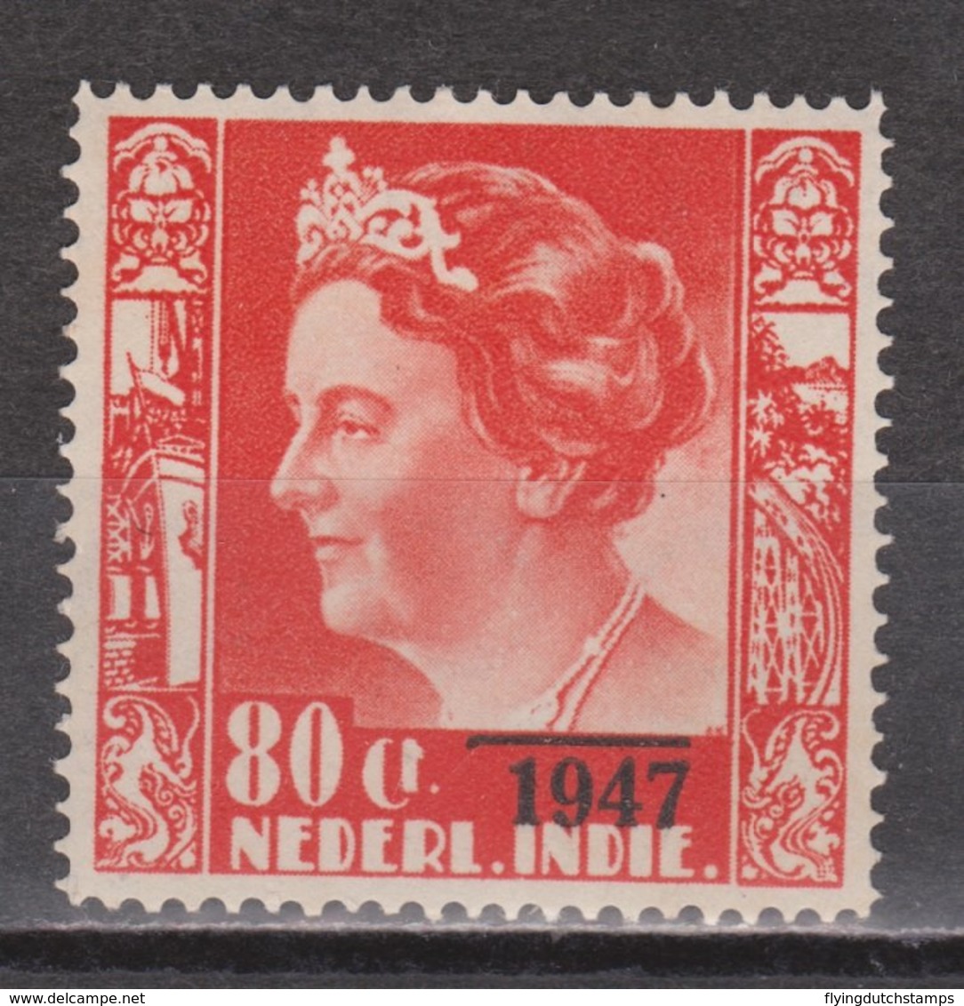 Nederlands Indie 330 MNH ; Koningin, Queen, Reine, Reina Wilhelmina Opdruk 1947 NETHERLANDS INDIES PER PIECE - Netherlands Indies