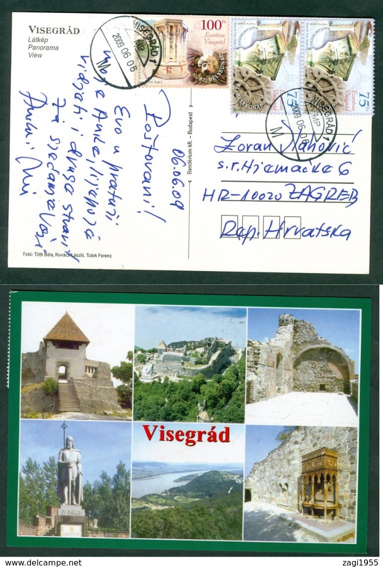 Hungary 2009 Visegrad Architecture Postcard Letter - Covers & Documents