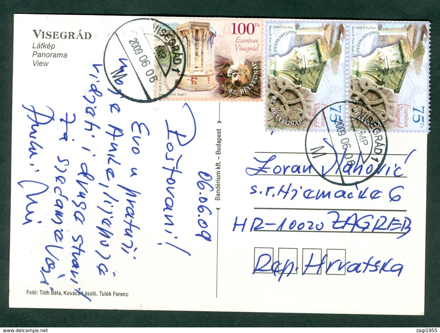 Hungary 2009 Visegrad Architecture Postcard Letter - Covers & Documents