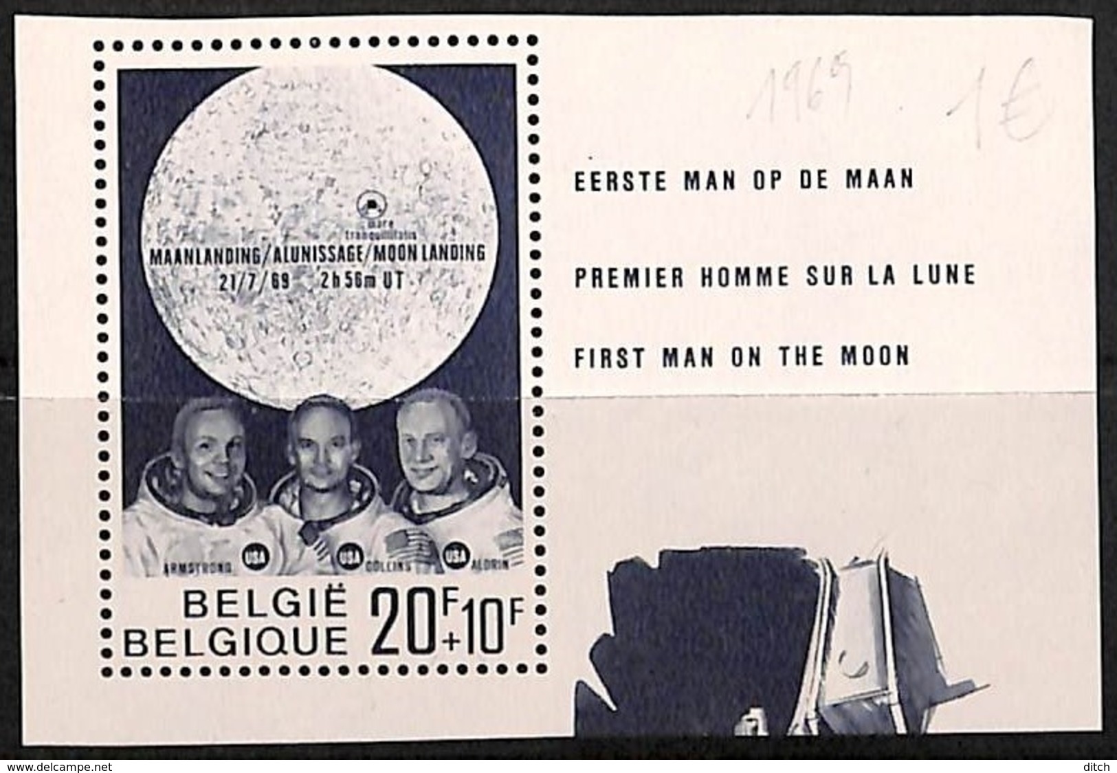 D - [821727]TB//**/Mnh-Belgique 1969 -  Sciences, Espace, Astronaute - Altri & Non Classificati