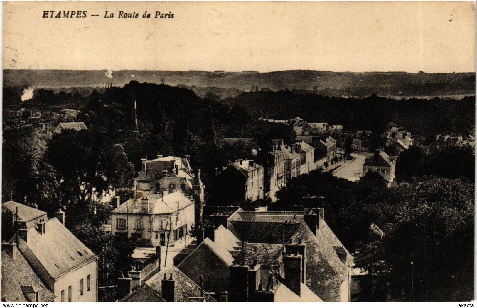 CPA Essonne ÉTAMPES La Route De PARIS (983071) - Etampes