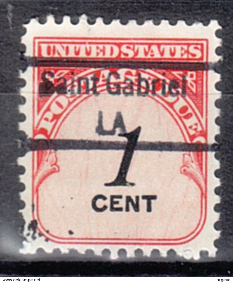 USA Precancel Vorausentwertung Preo, Locals Louisiana, Saint Gabriel 843 - Precancels