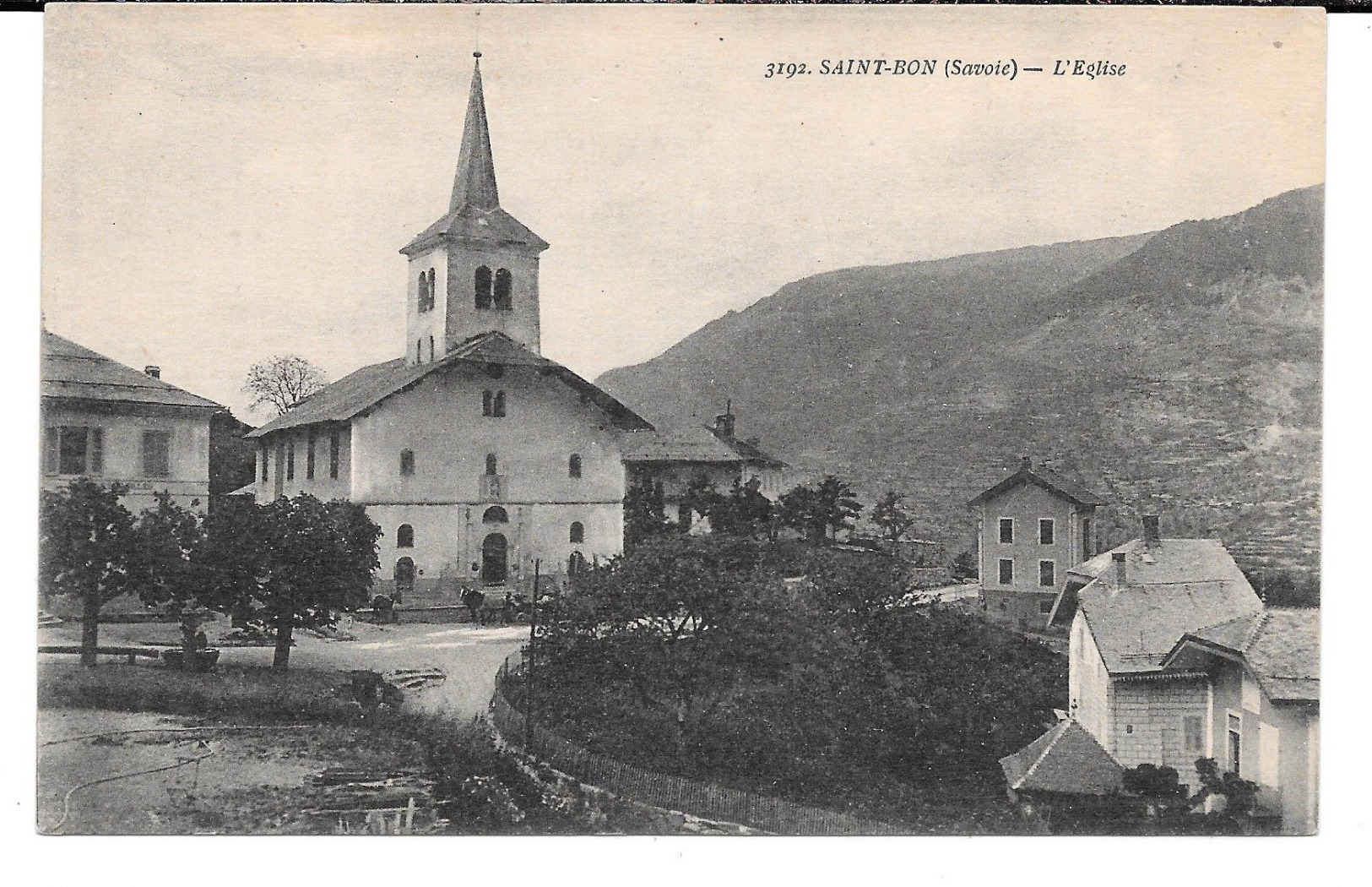 Cpa St Bon (Savoie) - L'Eglise . - Autres & Non Classés