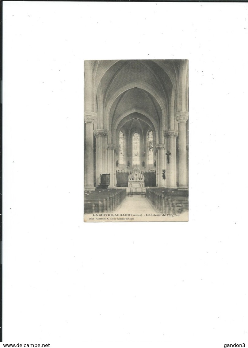 Carte  De   LA MOTHE-ACHARD    :    Intérieur De L'Eglise - La Mothe Achard