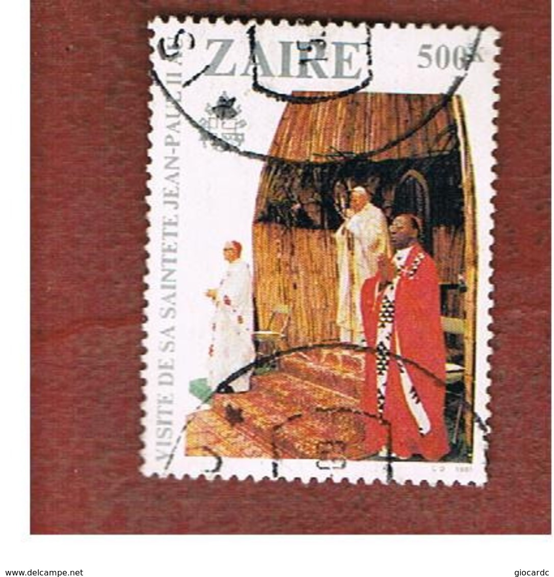 ZAIRE  -  SG 1065 -  1981  PAPAL VISIT: GIOVANNI PAOLO II  - USED ° - Usados